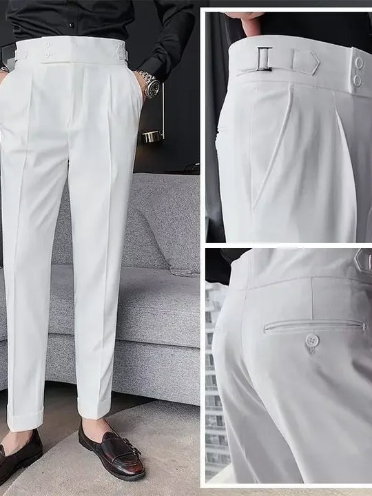 EB | Chic Hochtaillierte Chinohose
