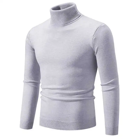EB - Stilvoller Rollkragen Einfarbiger Herbstpullover für Männer