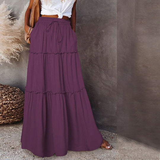 EB | Langer Hochtaillierter Maxi Rock