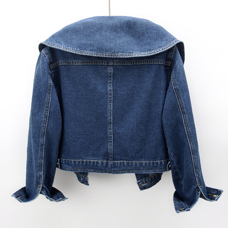 EB | Koreanische Kurze Denim Jacken für Frauen