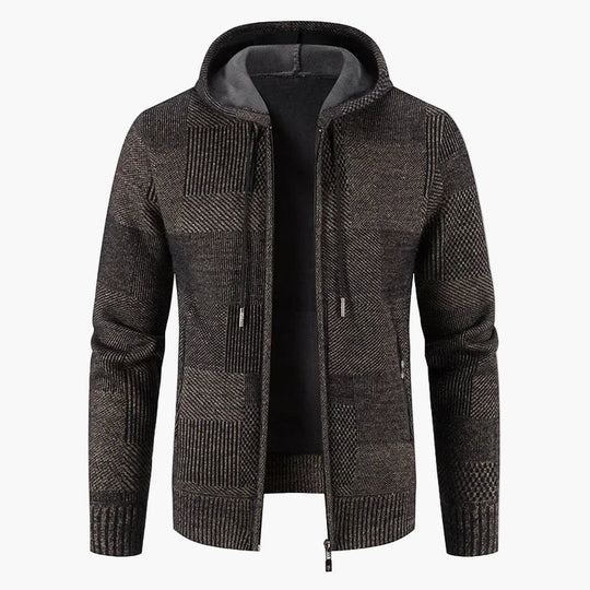EB | Strickjacke mit Kapuze - Modische Winterjacke für Alltag und Freizeit