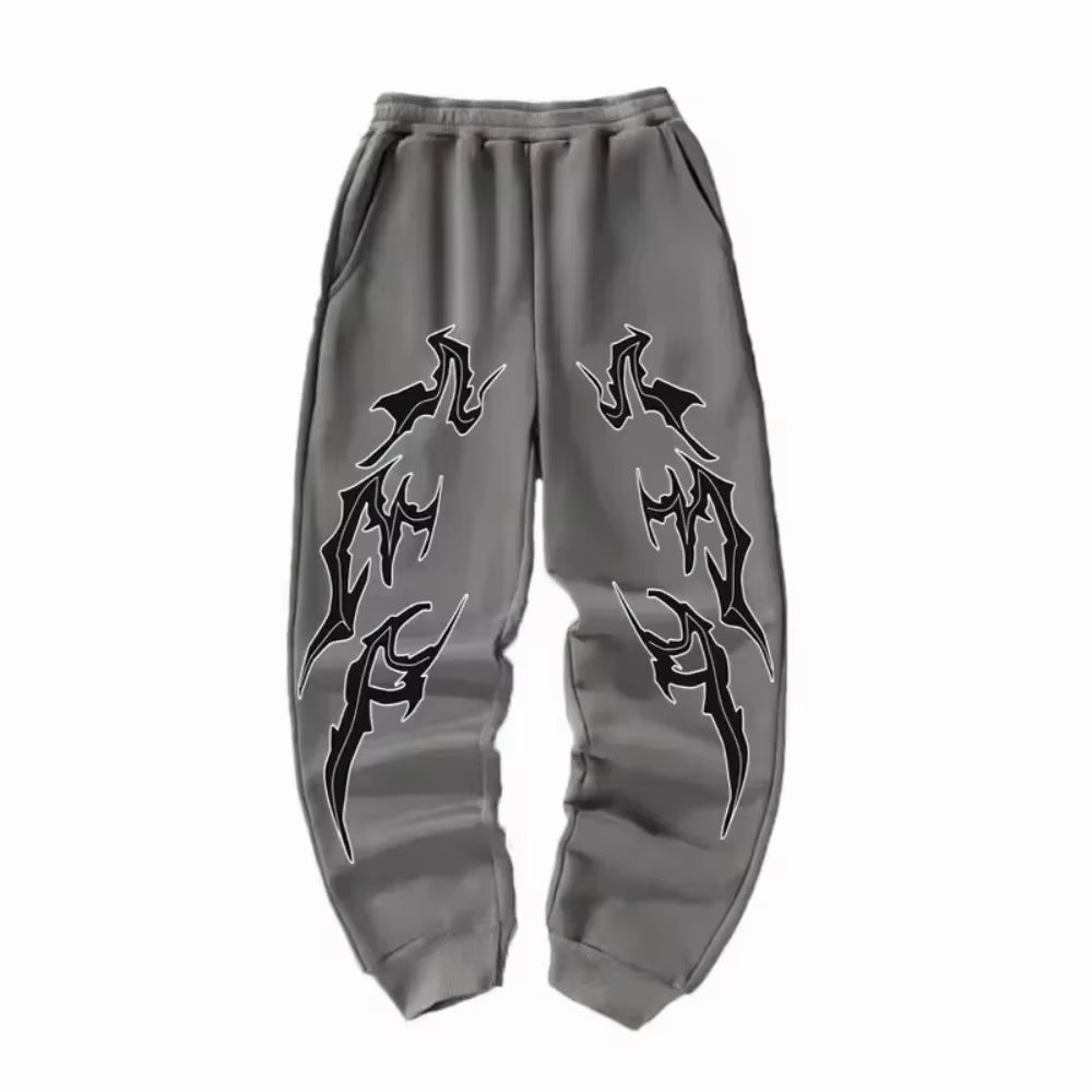 EB | Weinlese Ketten Print Sweatpants