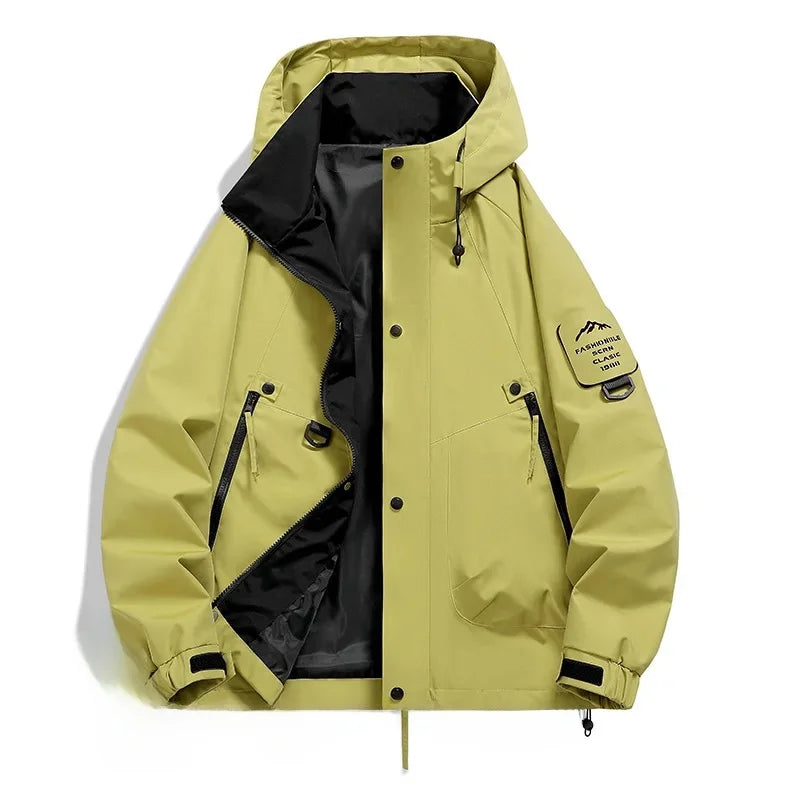 EB Damen Windbreaker Jacke mit Kapuze und Stehkragen