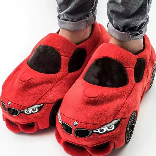 Damen Pantoffeln mit Auto-Inspiriertem Design & Rutschfester Sohle | EB