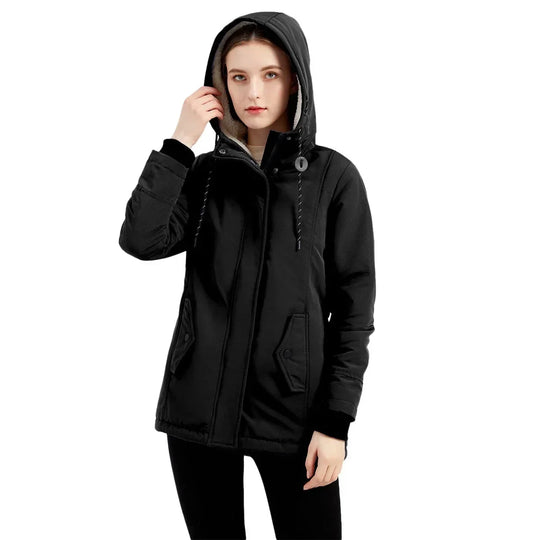 EB | Winterjacke mit Kapuze - Modische Freizeitjacke für Herbst und Winter