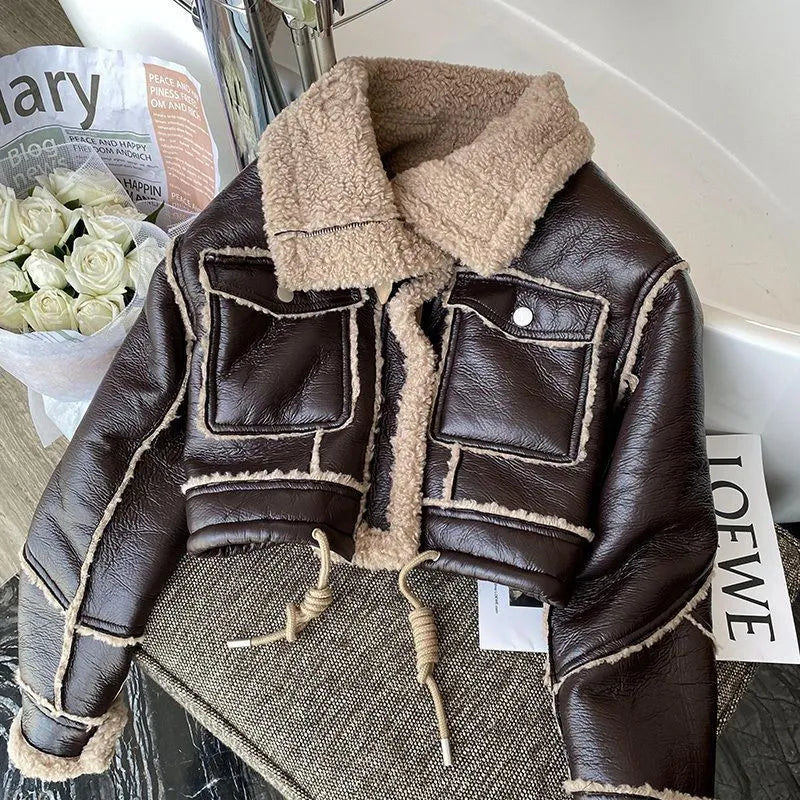 EB | Winterlederjacke mit Wärmendem Futter