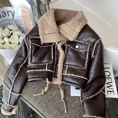 EB | Winterlederjacke mit Wärmendem Futter