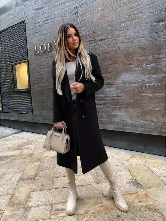 EB | Wollmantel mit Knöpfen für Den Winter