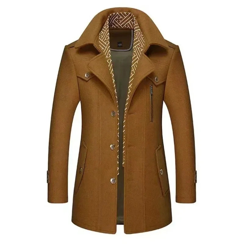 EB | Business Mantel Eleganter Winter Langjacke Klassisch Modern Freizeit