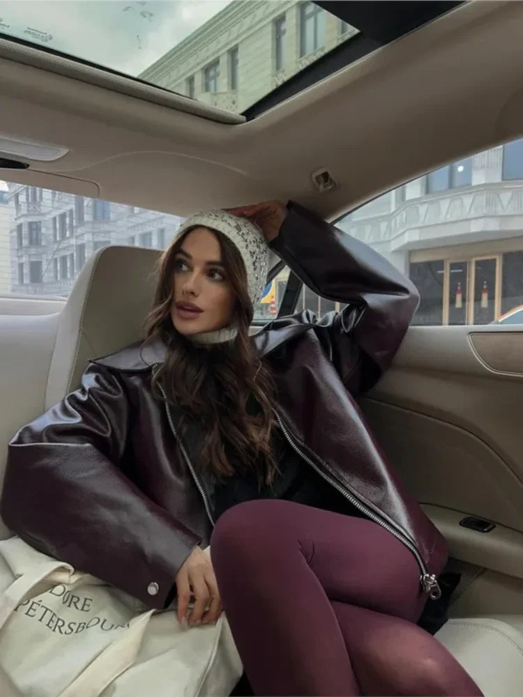 EB | Trendige Lederjacke für Frauen