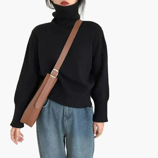 EB | Rollkragenpullover - Modischer Herbst Winter Strickpullover für Alltag & Freizeit
