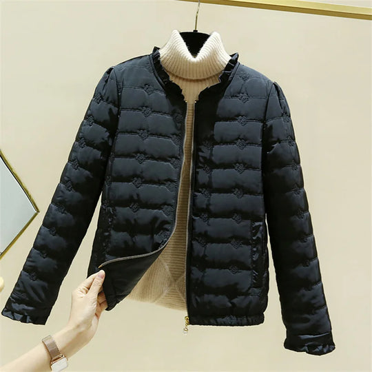 EB | Lässige Leichte Rüschensaumjacke