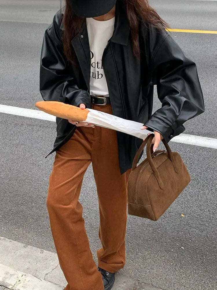 EB | Weinlese Lederjacke