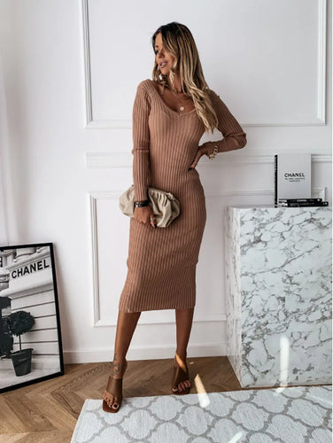 EB | Rippenstrickkleid für Frauen