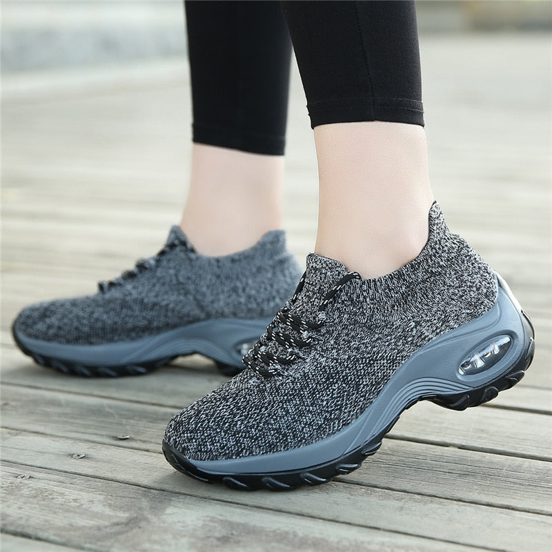 Schwarze StrickAirSneaker EB