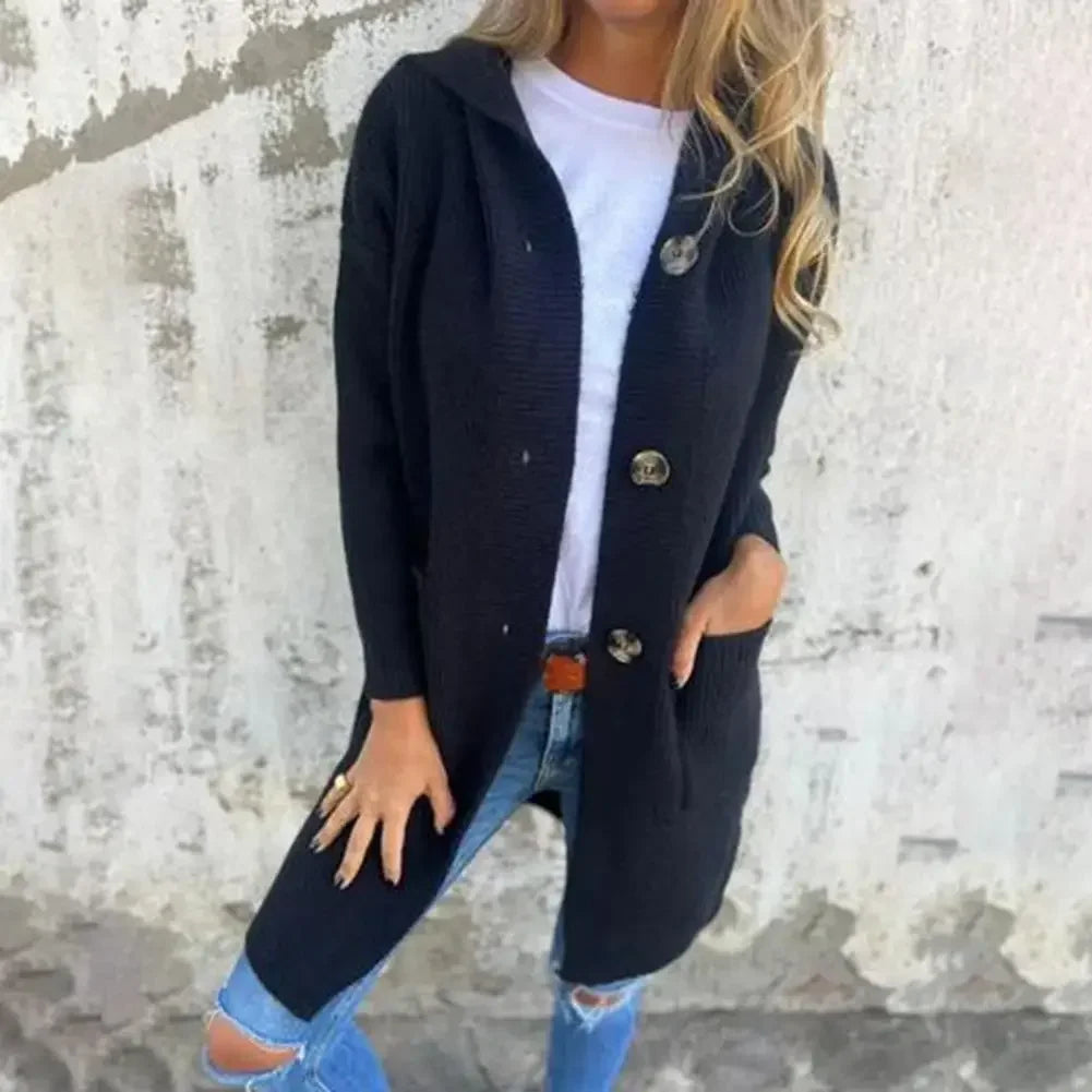 EB | Langer Knopf Cardigan