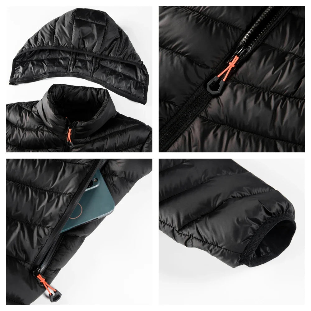 EB | Leichtgewichtige Pufferjacke mit Kapuze Polyester Warm und Praktisch