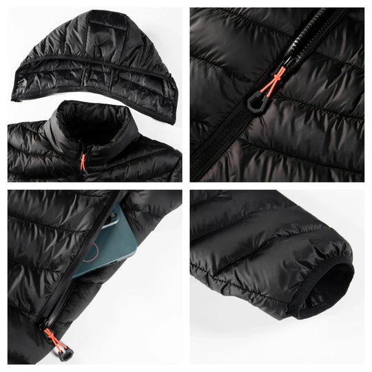 EB | Leichtgewichtige Pufferjacke mit Kapuze Polyester Warm und Praktisch