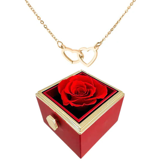 EB| Rosenbox mit Halskette perfekt für den Valentinstag