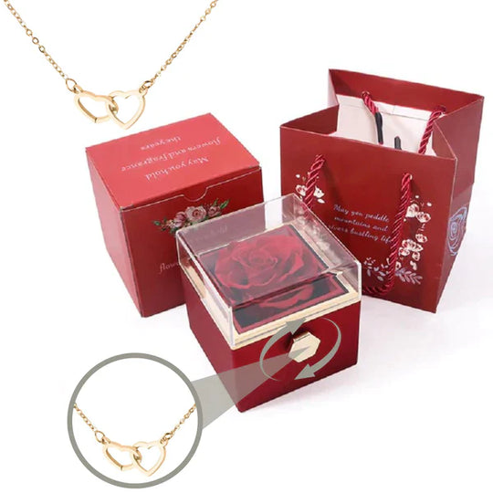 EB| Rosenbox mit Halskette perfekt für den Valentinstag