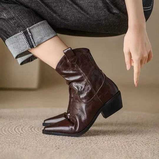 EB | Stil Spitz Zulaufende Stiefeletten für Frauen