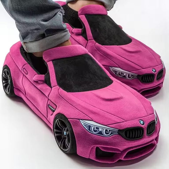 Damen Pantoffeln mit Auto-Inspiriertem Design & Rutschfester Sohle | EB