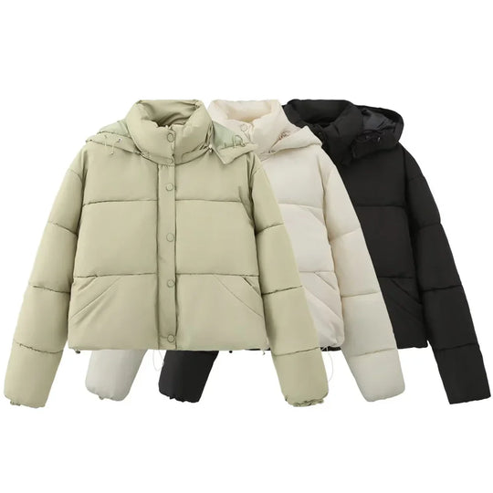 EB | Lässige Kurze Kapuzenjacke