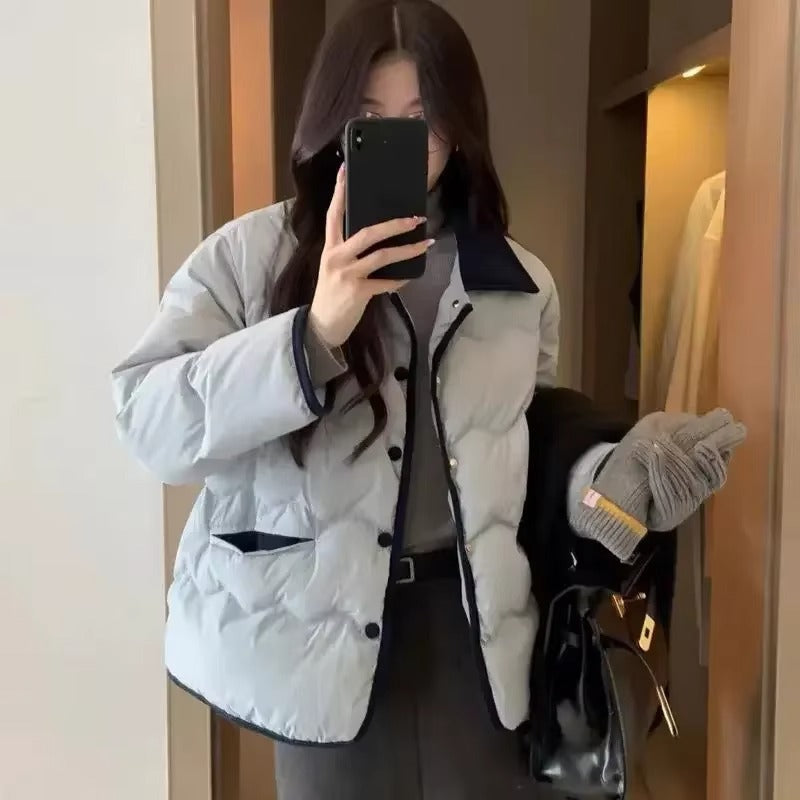 EB | Steppjacke mit Kragen und Knopfleiste