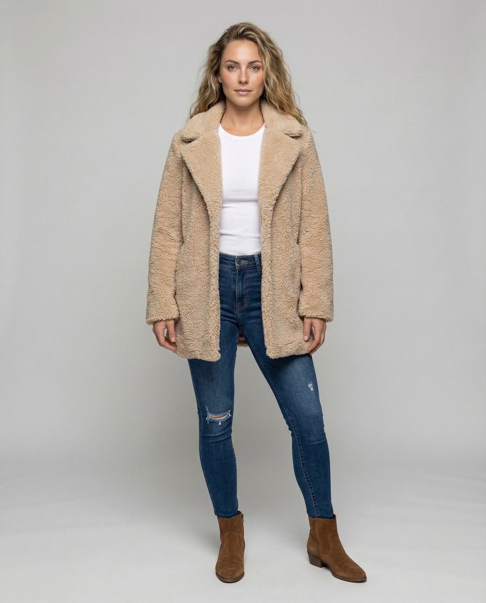 Warmer Fleece Mantel Damen | EB