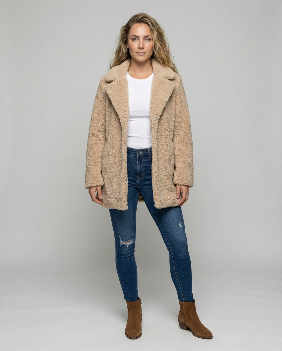 Warmer Fleece Mantel Damen | EB