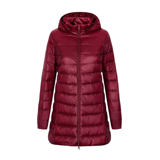 EB | Winter Daunenjacke mit Kapuze - Lang