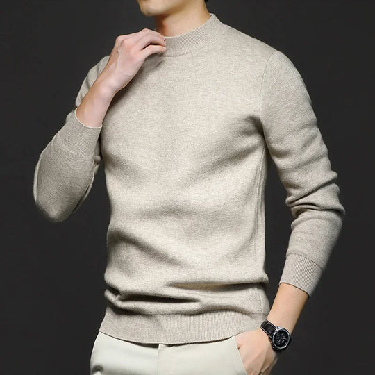 EB | Klassischer Strickpullover Rundhals Zeitloses und Elegantes Aussehen