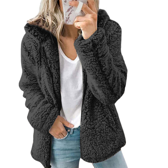 EB | Teddy Fleecejacke Damen Lang