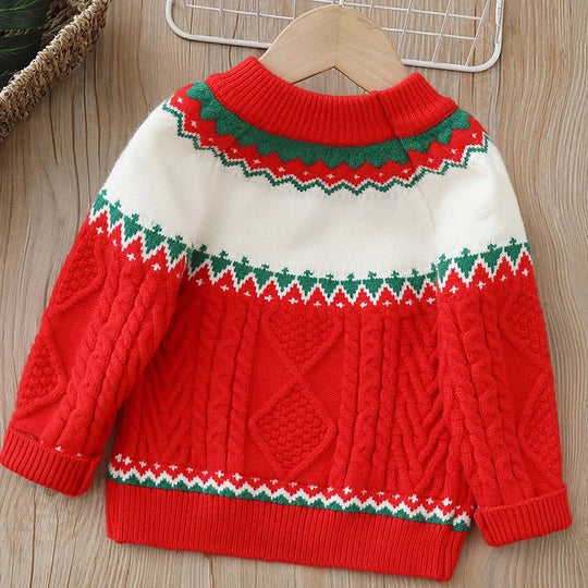 EB | Kinderpullover mit Teddybär - Weicher Plüschpullover für Jungen und Mädchen