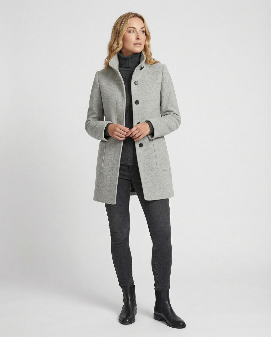 Damen Textil Kurzmantel mit Modernem & Elegantem Design | EB