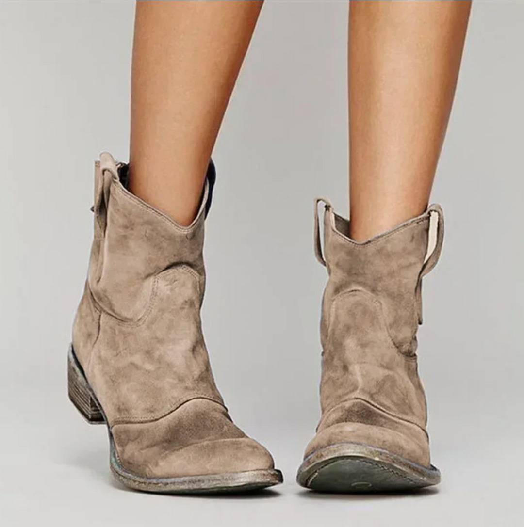 EB | Western Inspirierte Wildlederstiefeletten