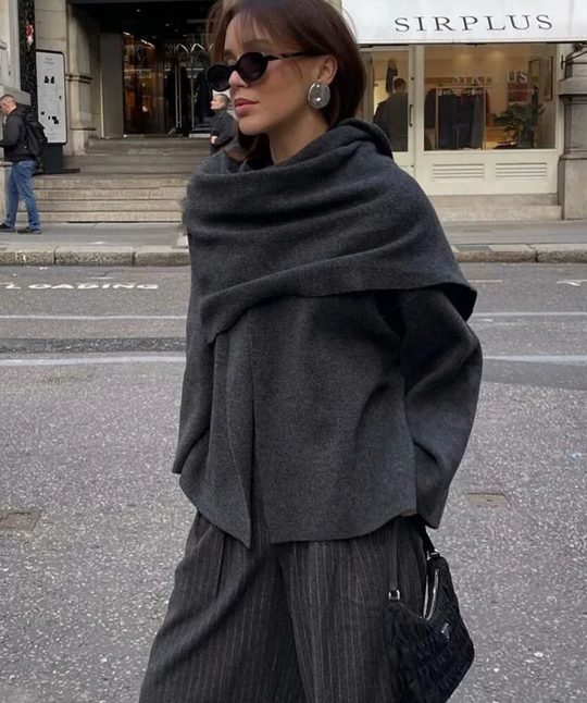 EB | Jacke mit Schal Bequem und Warm Perfekt für Den Winter