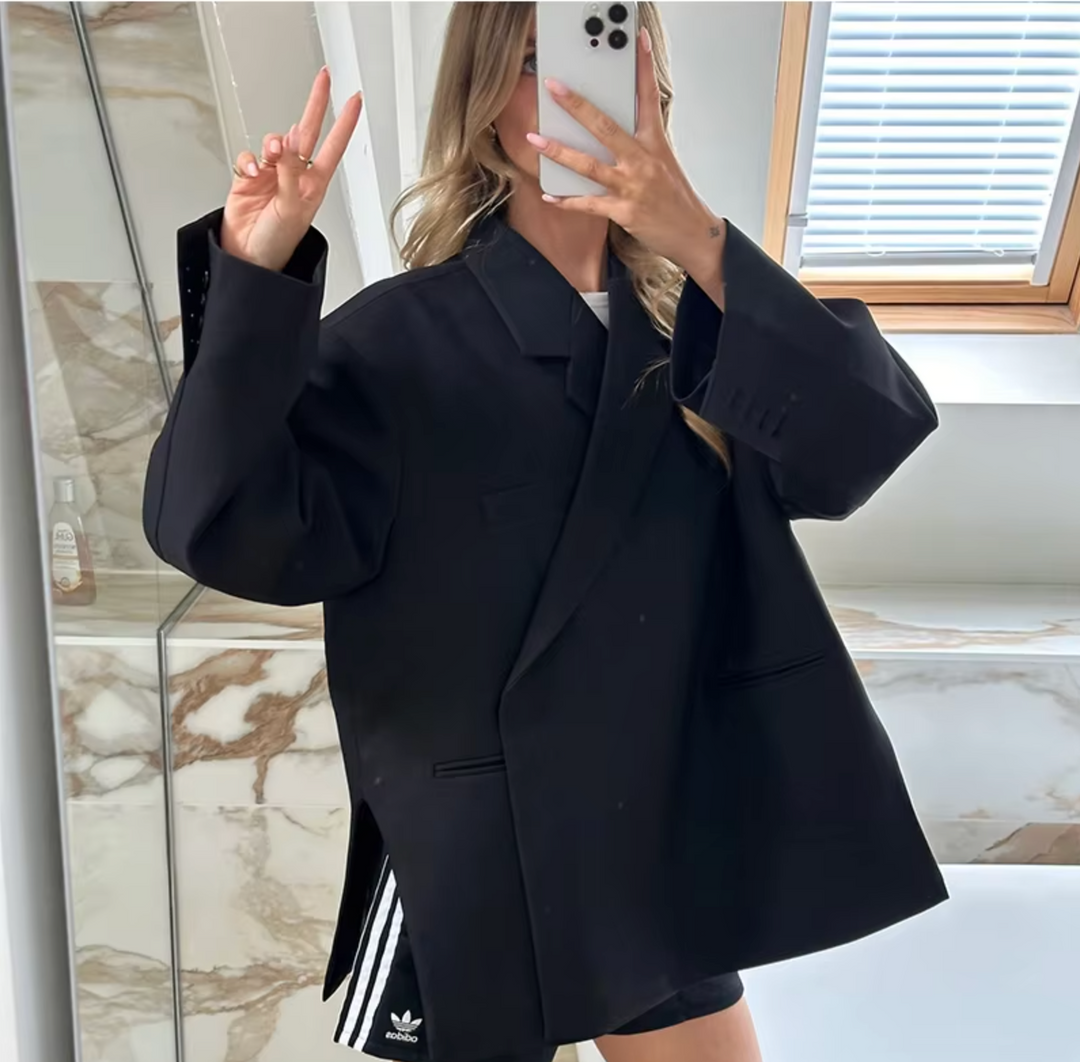 EB | Trendy Damen Blazer mit Langer Passform