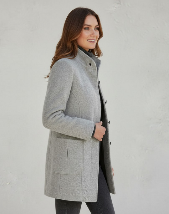 Damen Textil Kurzmantel mit Modernem & Elegantem Design | EB
