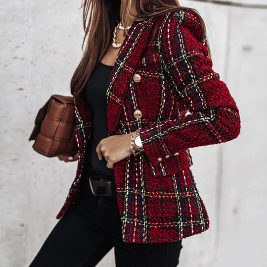 EB | Eleganter Karierter Blazer