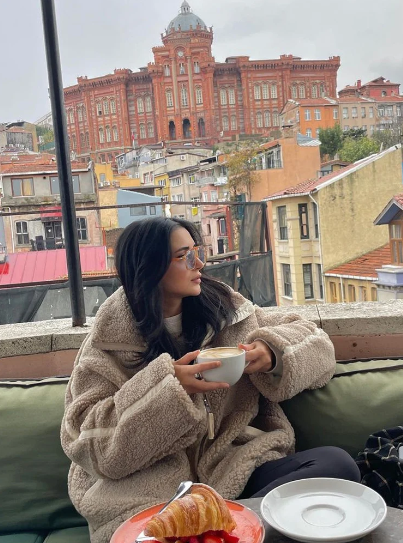 EB | Oversized Teddyjacke mit Kapuze Fleece Warm und Komfortabel