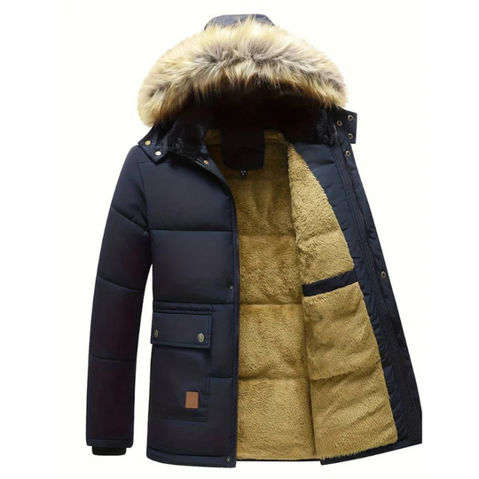 EB | Herren Winterjacke – Gepolsterte Kapuzenparka