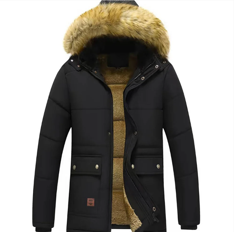 EB | Herren Winterjacke – Gepolsterte Kapuzenparka