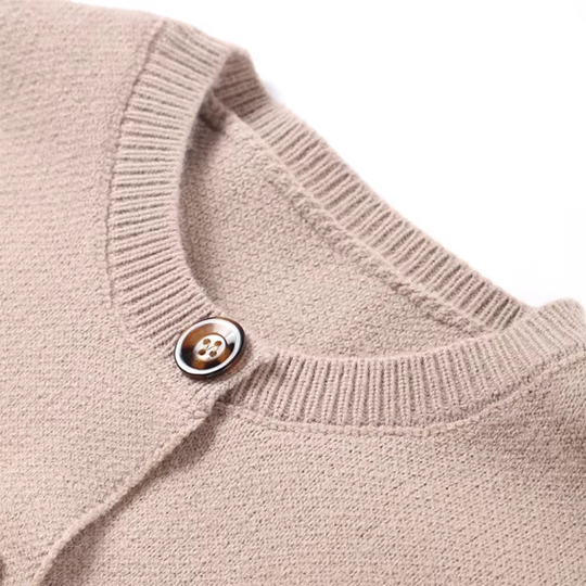 EB | Strickjacke Damen mit Rundhalsausschnitt