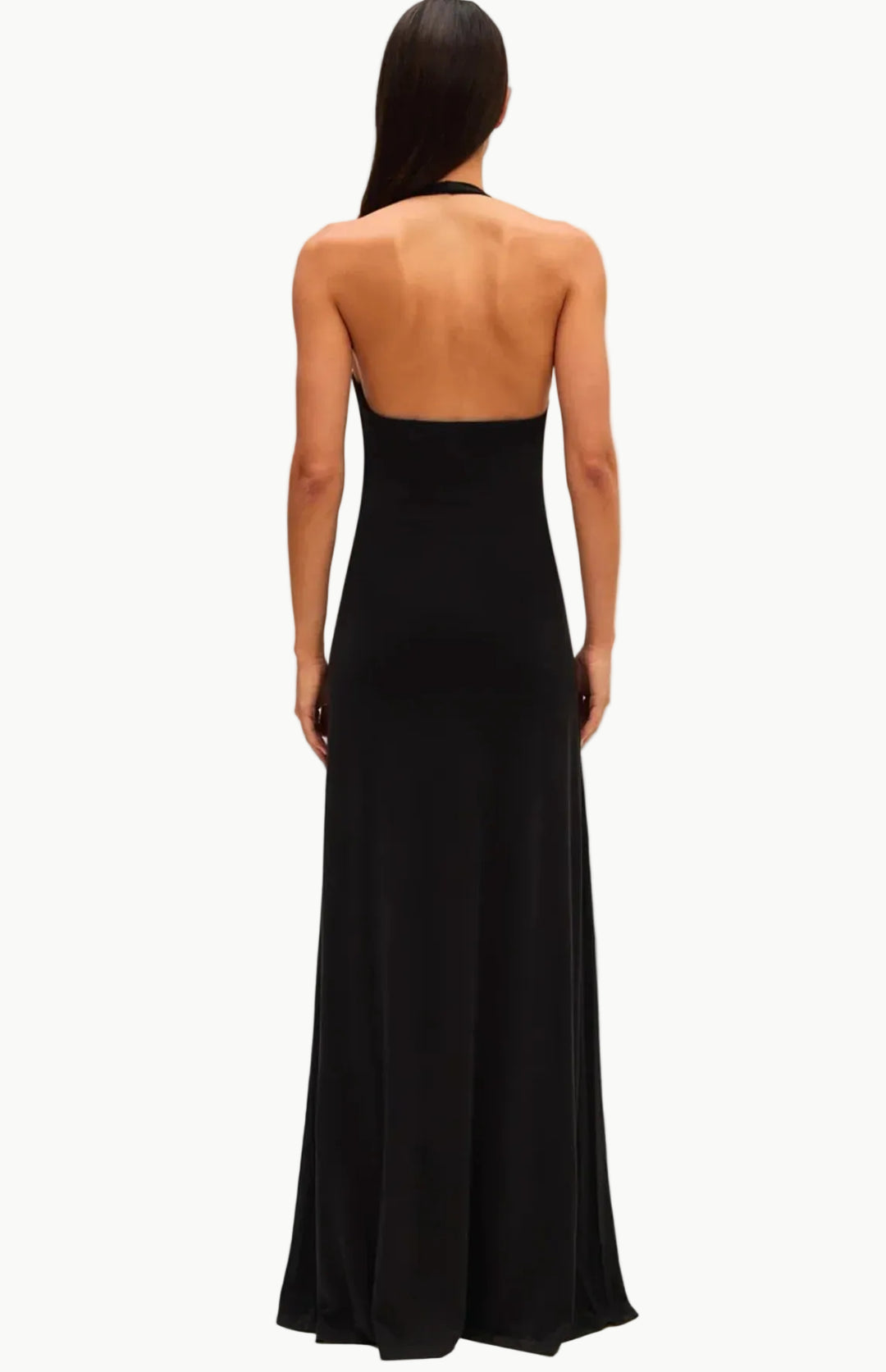 Elegantes Damen Maxikleid mit Tiefem V-Ausschnitt & Rüschendesign für Abend & Events | EB