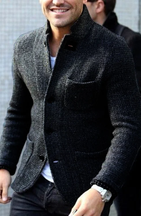 EB | Herren Button-Down Freizeitjacke