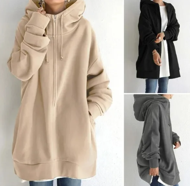 EB | Damen-Hoodie mit Reißverschluss für Herbst/Winter