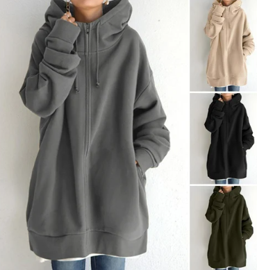 EB | Damen-Hoodie mit Reißverschluss für Herbst/Winter