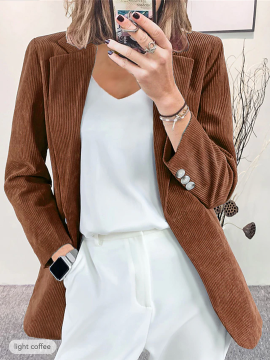 EB | Formelle Jacke Aus Cordiniertem Samt
