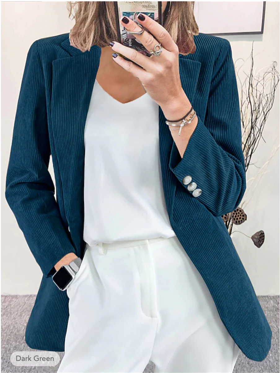 EB | Formelle Jacke Aus Cordiniertem Samt